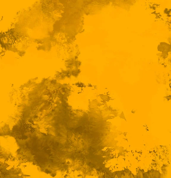 オレンジ グランジ水彩テクスチャ — ストック写真