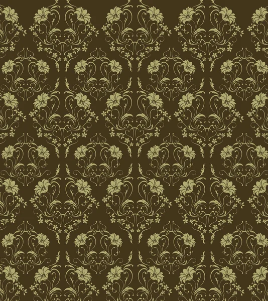 Flower damask seamless pattern — Stock Photo, Image
