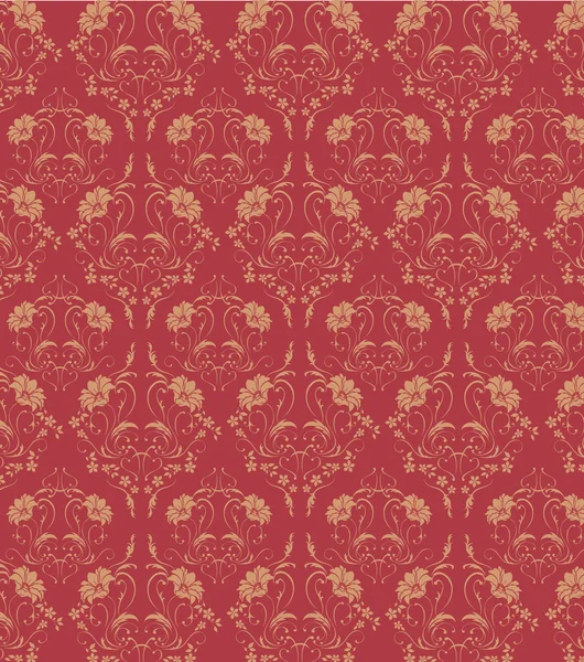 Flower seamless damask pattern — Stock Photo, Image
