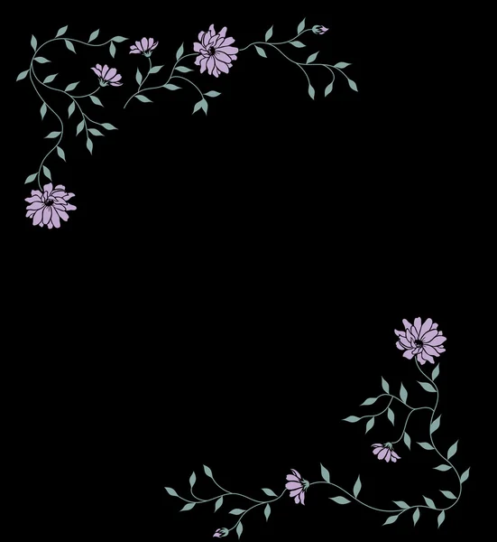 Dziki kwiat wzór — Zdjęcie stockowe
