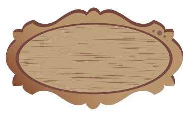 Wood banner clipart