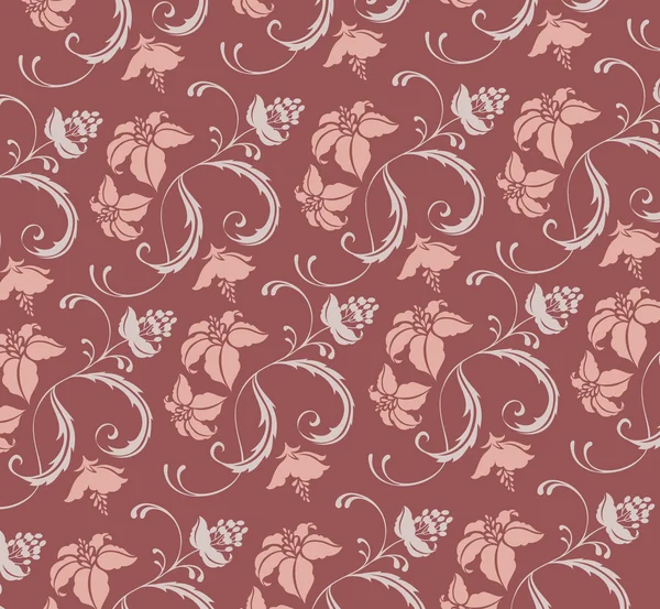 Seamelss flower damask pattern — Stock Photo, Image