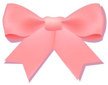 A pink bowknot clipart