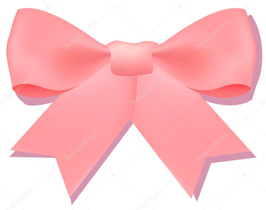 A pink bowknot