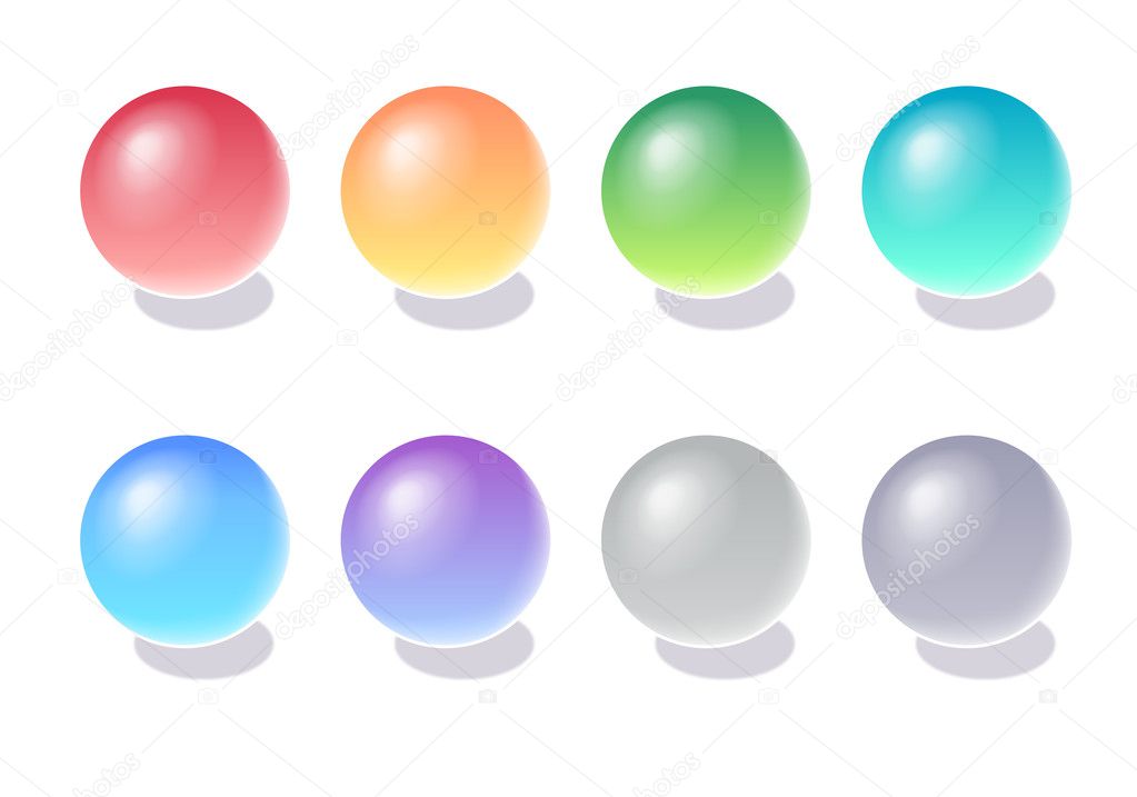 3d color ball,used as button