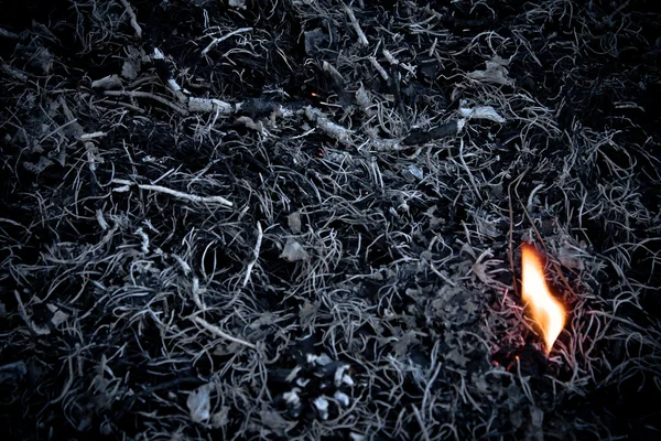 화산재와 불 스톡 이미지