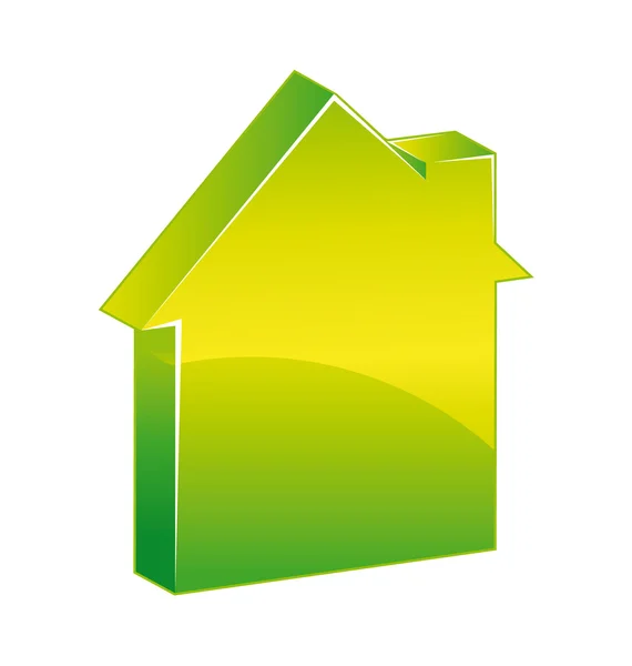 Зелений будинок — стоковий вектор