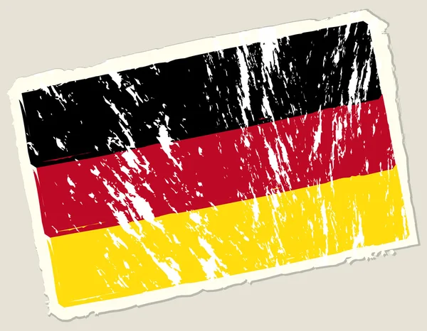 Гранж-германский флаг — стоковый вектор