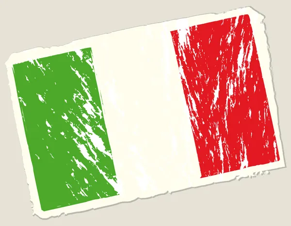 Grunge ιταλικής σημαίας — Διανυσματικό Αρχείο