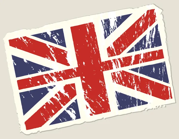 Flaga brytyjska grunge — Wektor stockowy