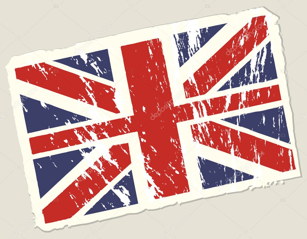 Grunge british flag