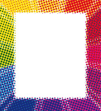 Rainbow halftone background clipart