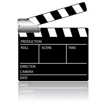 Action clapperboard clipart