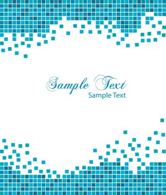 Blue mosaic background clipart