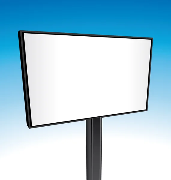 Blank billboard background — Stock Vector
