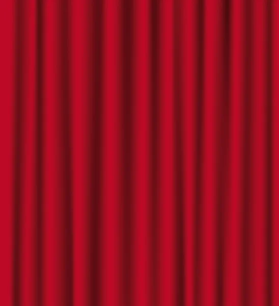 Röd teater gardiner. — Stock vektor
