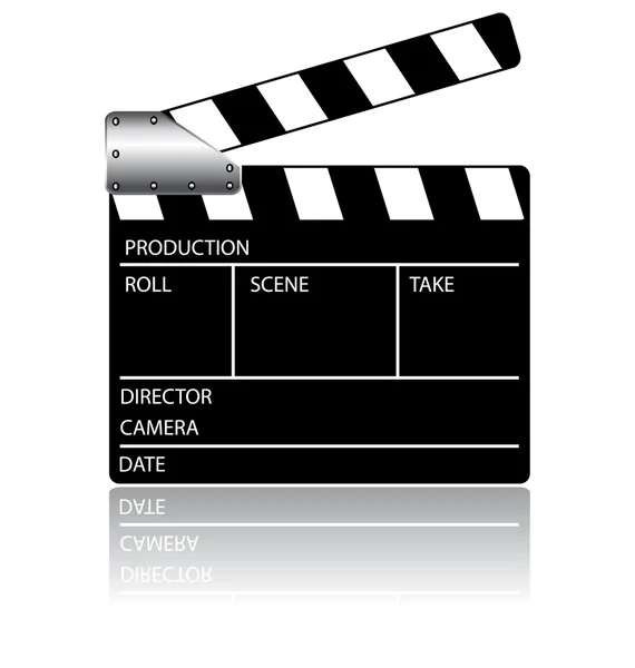 Action clapperboard — Stock Vector