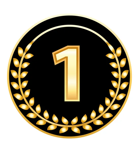 Number one — Stock Vector