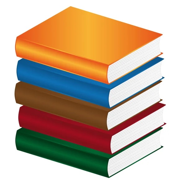 Färgglada böcker — Stock vektor
