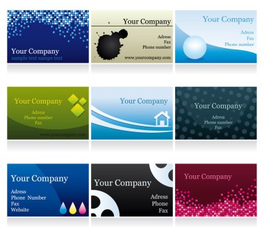 Business cards. Collection IV. clipart