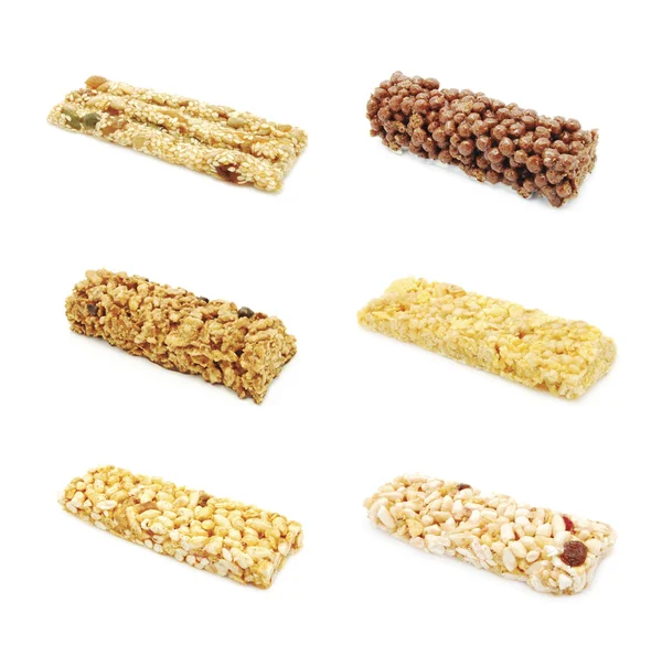 stock image Fitnes bars collage