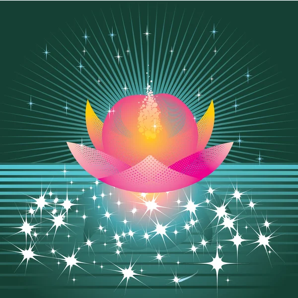 Lotus magique — Image vectorielle