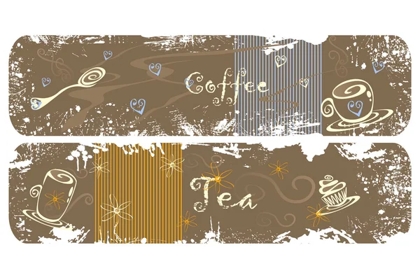 Чай и кофе — стоковый вектор