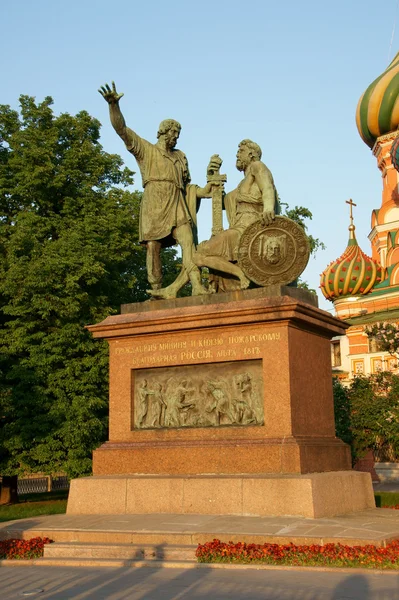Monumento di Mininu e Pozharsky — Foto Stock