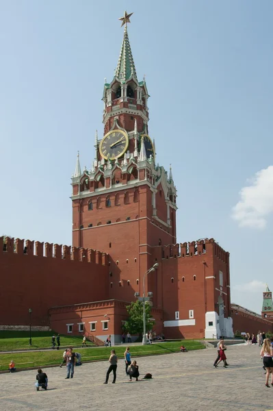 Der Spasski-Turm des Kreml Stockbild