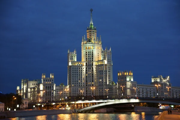 Moskau, die Art auf kotelnitscheski die Uferstraße Stockbild