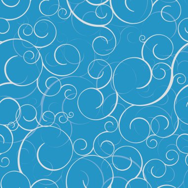 Seamless pattern with swirls clipart