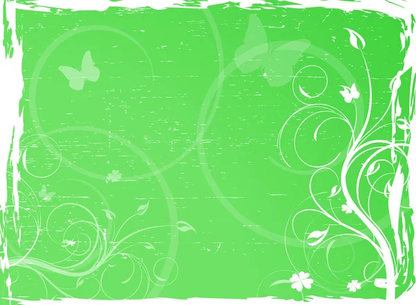 Зелений квітковий фон — стоковий вектор