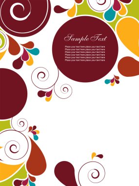 Abstract background with swirls clipart