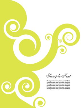 Abstract background with swirls clipart