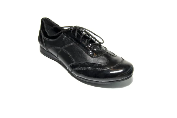 Чёрная классическая обувь — стоковое фото