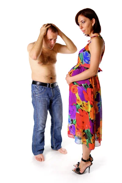 Pregnant wife — Stock Photo, Image