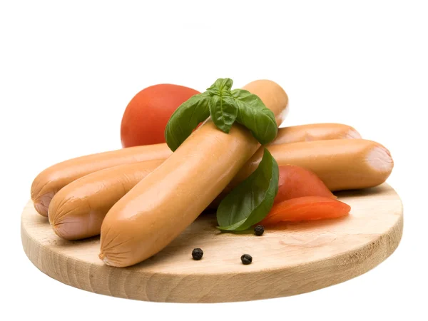 Appetizing fresh sausage — Stock Photo, Image