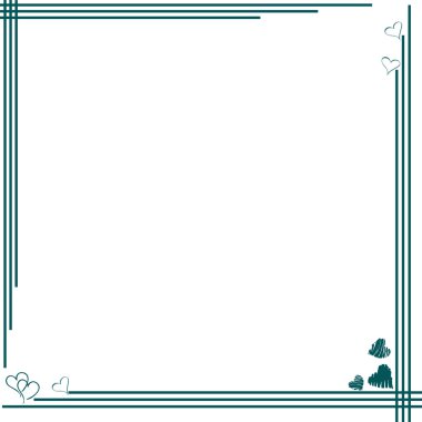 Green frame for congratulations clipart