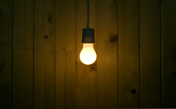 Light near brick wall — Stock Photo, Image