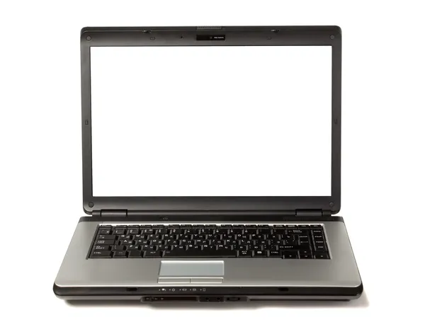 Laptop with white screen — Stock Photo, Image