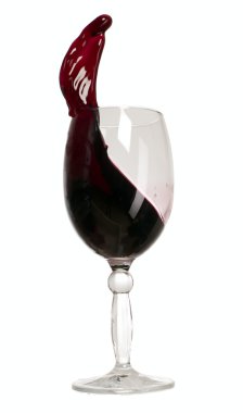 Wine glass with drink wave clipart