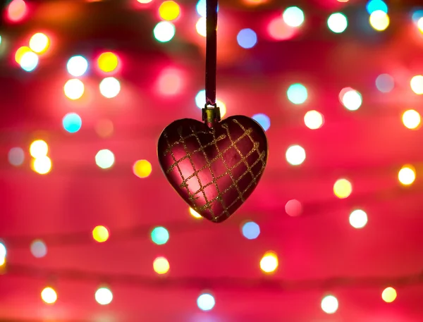 Defocused picture with heart — Stock Photo, Image