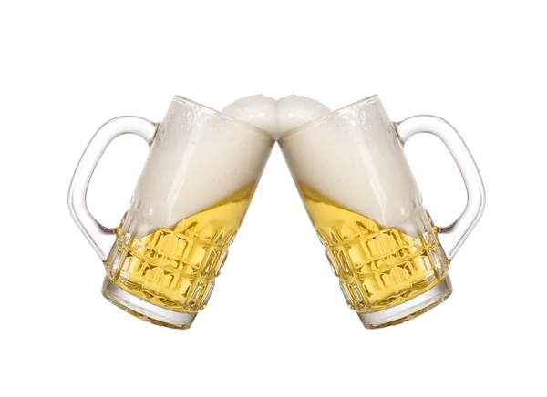 Glass of golden cold beer — Stock Photo, Image