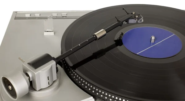 Retro music player with vinyl — Stock Photo, Image