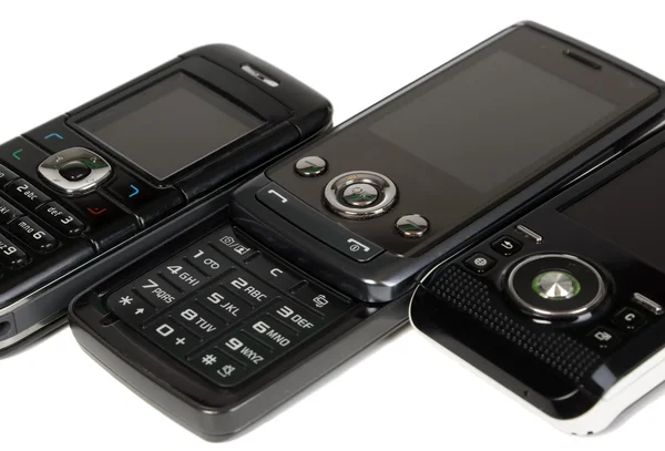 Svart modern mobiltelefon — Stockfoto