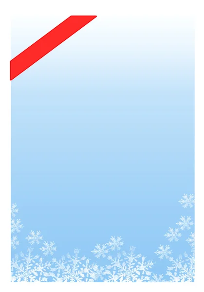 Cornice natalizia per biglietti di auguri, blu — Foto Stock