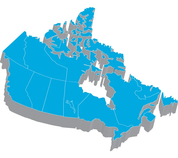 stock image Map of Canada