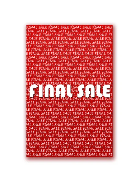 Advertisement of final sale — Stock Photo, Image