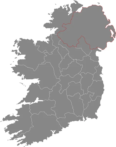 アイルランド地図 — ストック写真