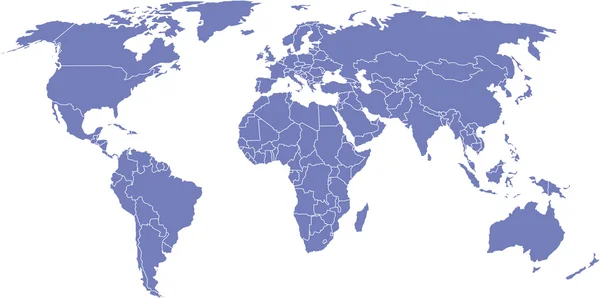 全球地图 — 图库照片